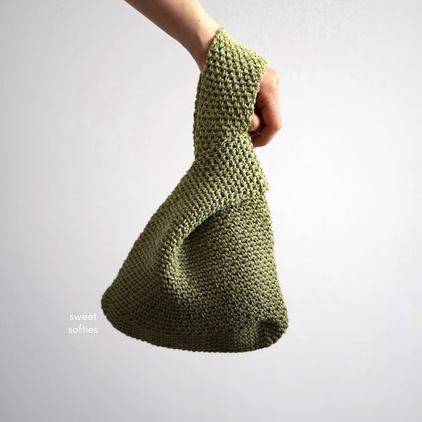 Mosu Bag · Free Japanese Knot Bag Crochet Pattern