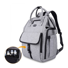 Load image into Gallery viewer, Best seller  gyssien diaper bag multi function waterproof travel backpack nappy bags for baby care large capacity stylish and durable gray