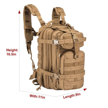 Load image into Gallery viewer, Explore greencity small military assault backpack tactical waterproof backpack hydration backpack pack camel pack for outdoor camping hiking trekking and sports
